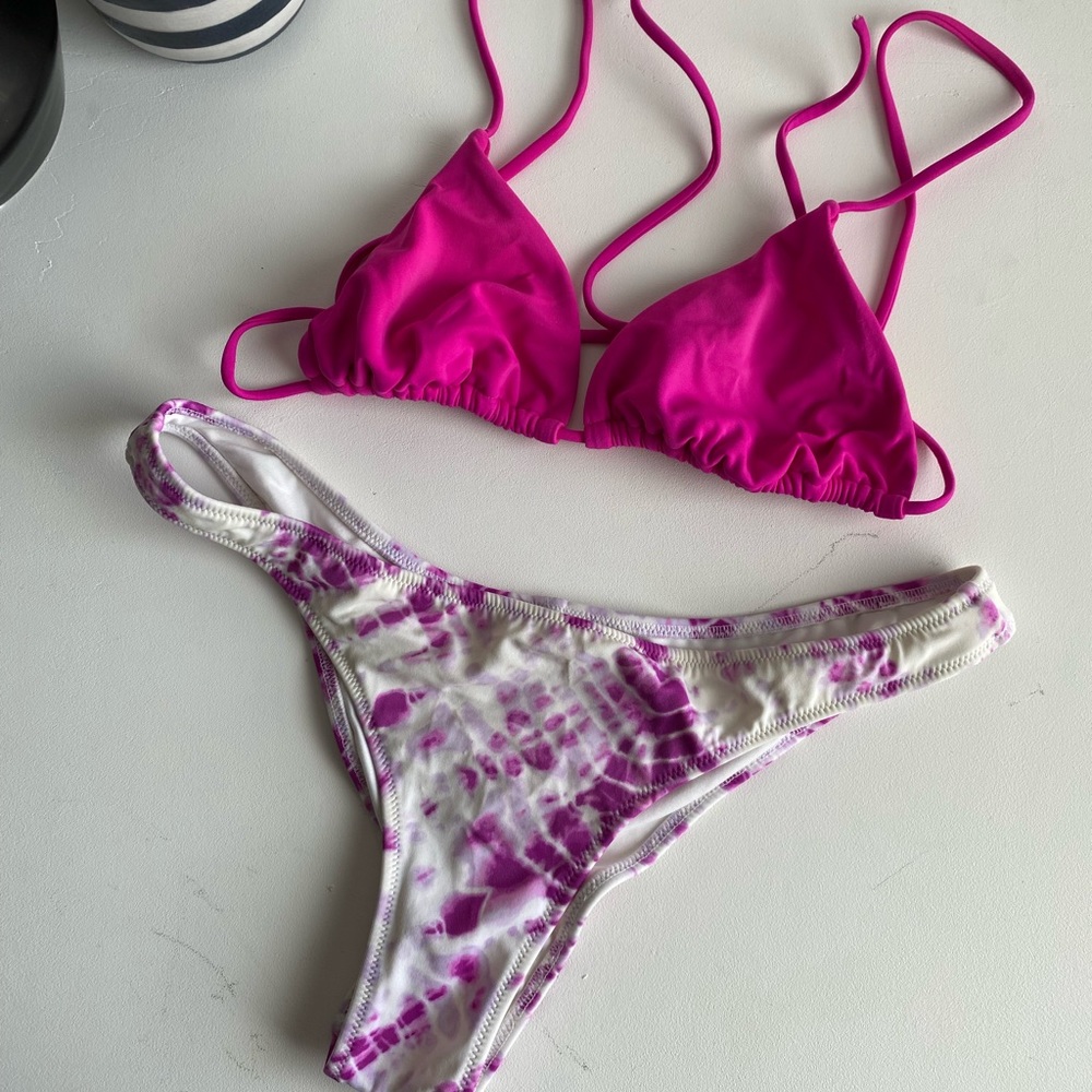 Pink Tie-dye bikini